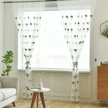 

New coconut tree screen mesh bottom screen green embroidery embroidery screen