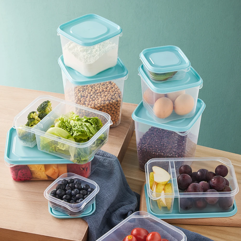 Кухня PP ящик для хранения зерна контейнер для хранения фасоли содержит герметичный пищевой контейнер-холодильник Органайзер Коробки Микроволновая печь перегрев