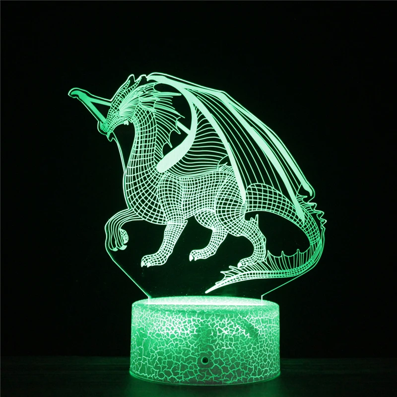

Eastern Charizard LED 3D Oriental Dragon NightLight Acrylic Night Lamp Light Luminary Touch Remote Lamps Lights Kids Decoration