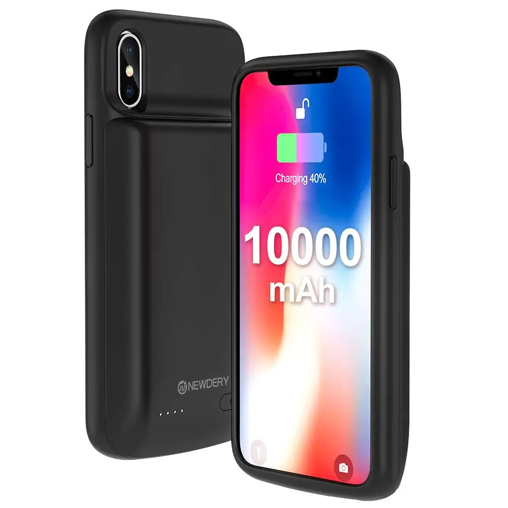  Hot selling Newdery 10000mAh battery case for iphone X XS XR XS MAX high capacity power case for ip