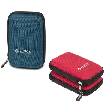 

2x Orico Phd-25 2.5 Inch Hdd Protection Bag Box for External Hard Drive Storage Protection Case for Hdd Ssd(Red&Blue)