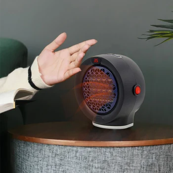 

Small PTC Heater Mute Electric Heaters Fan Countertop Mini Home Room Handy Warmer for Winter US/UK/EU/AU Plug