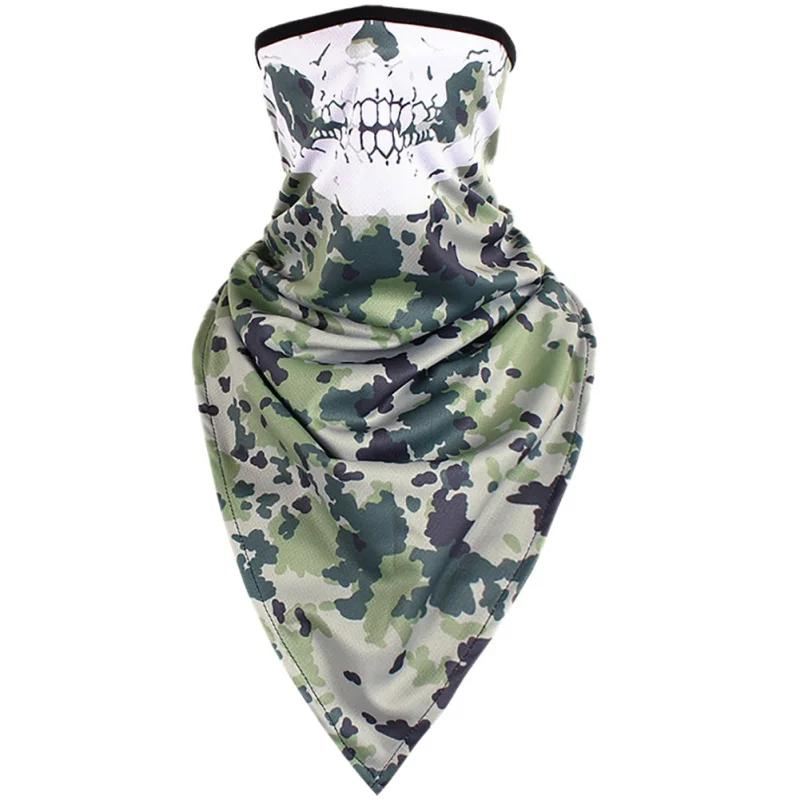 ice quick-drying windproof sunscreen camouflage tactical sandpaper triangle towel Outdoor riding mask