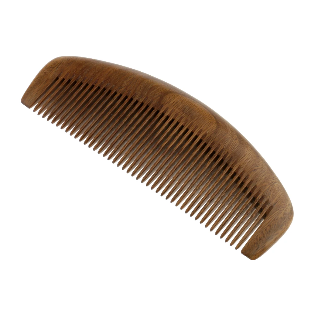 Handmade Natural Old Sandalwood No Static Comb with Aromatic Scent for Detangling Curly Hair and Gift
