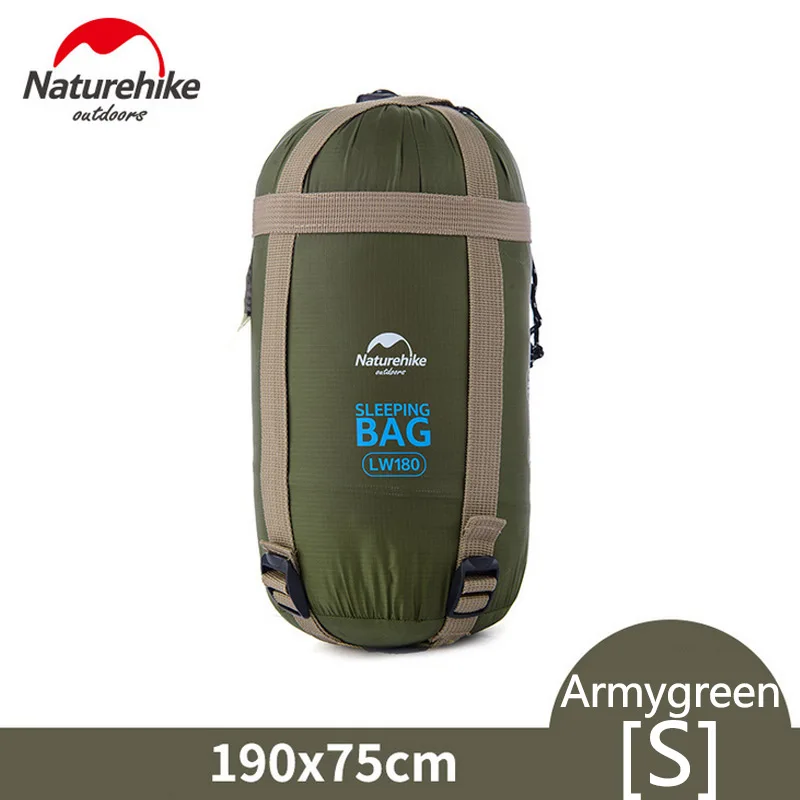 S Army Green NatureHike NH15S003-D Мини Открытый Сверхлегкий конверт спальный мешок ультра-маленький размер для кемпинга Пешие прогулки путешествия - Цвет: S Army Green