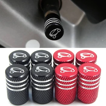 

Car Tires Wheel Valve Cap Dust Cover Car Styling Accessories for Smart Fortwo Escooter 451 453 Forfour Forspeed Forstars Brabus