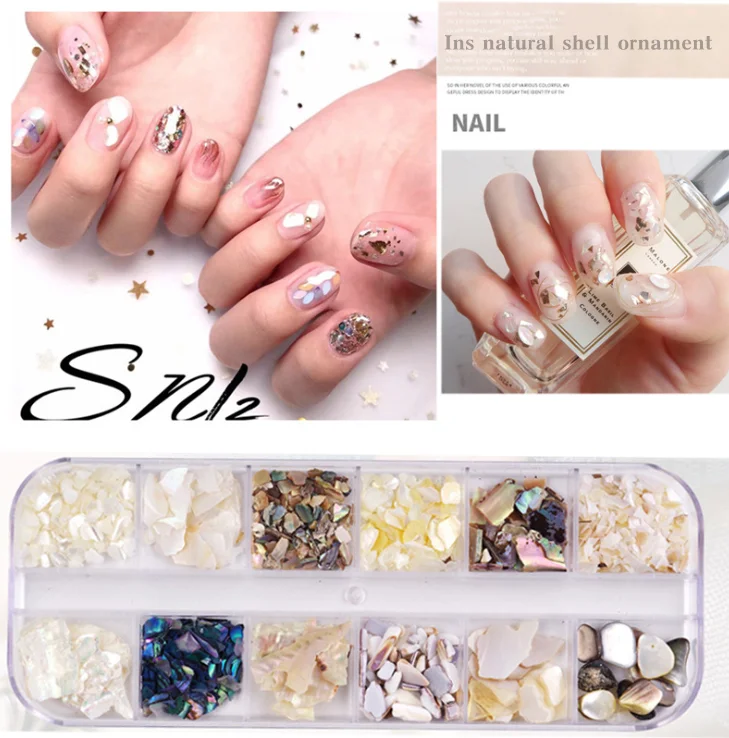 

Manicure accessories net red Sequin manicure shell slice abalone slice Japanese super thin fragment irregular nail decoration