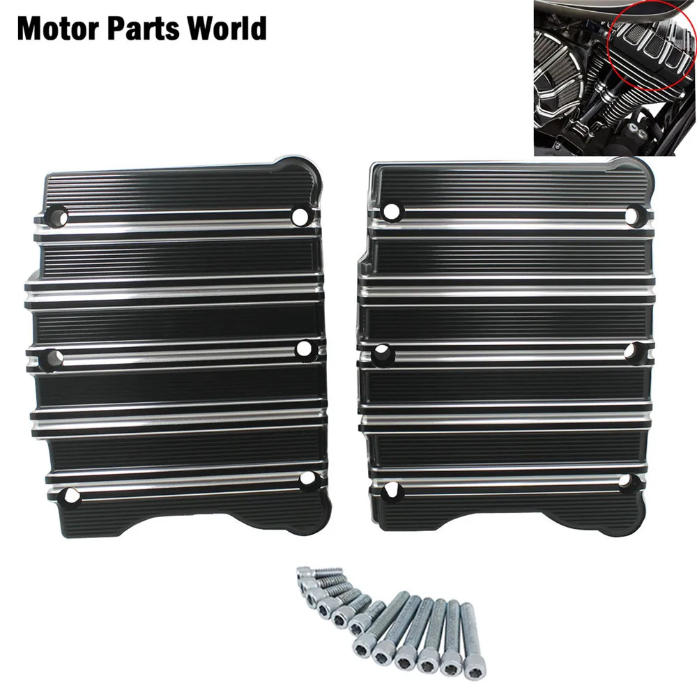 Motorcycle Black Rocker Box Top Cover Case For Harley Touring Road King Electra Glide Street FLHR Softail Dyna Bob | Автомобили и