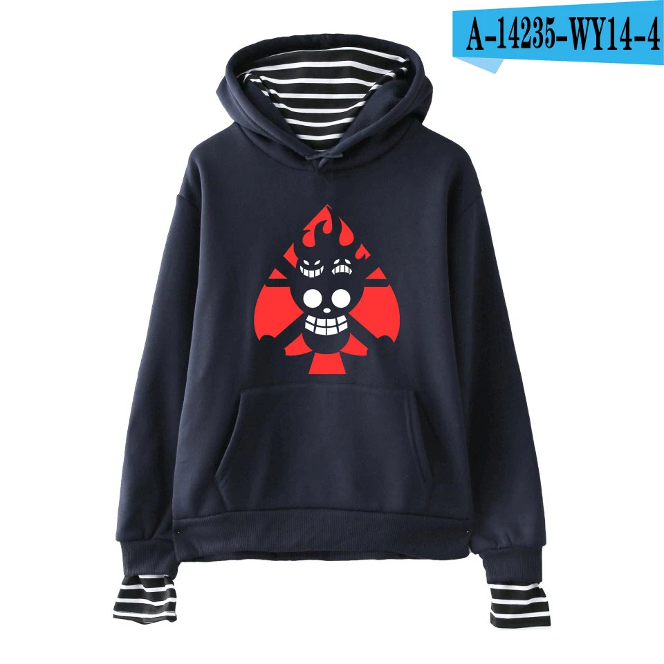 8 blue Аниме one piece розовые толстовки Харадзюку женские осенние теплые пуловеры толстовки для девочек-подростков женская уличная одежда - Цвет: 8 blue
