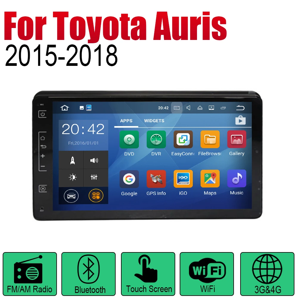 Автомагнитола ZaiXi Android 2 Din для Toyota Auris 2015 ~ 2018 автомобильный мультимедийный плеер