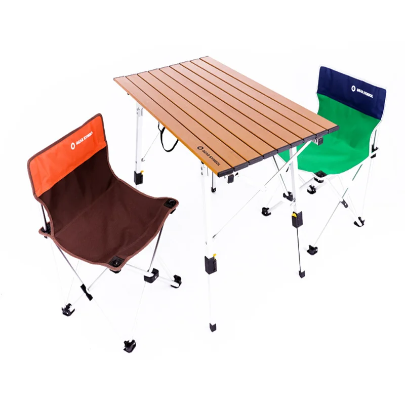  Height Adjustable Table Folding Silver Desk Portable Camping BBQ Hiking Traveling Outdoor Picnic Fo