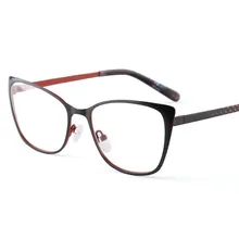 Кошачий глаз очки оправа для женщин прозрачные очки женщина Sping шарнир Nerd Мода IP покрытие не выцветает точки для оптического