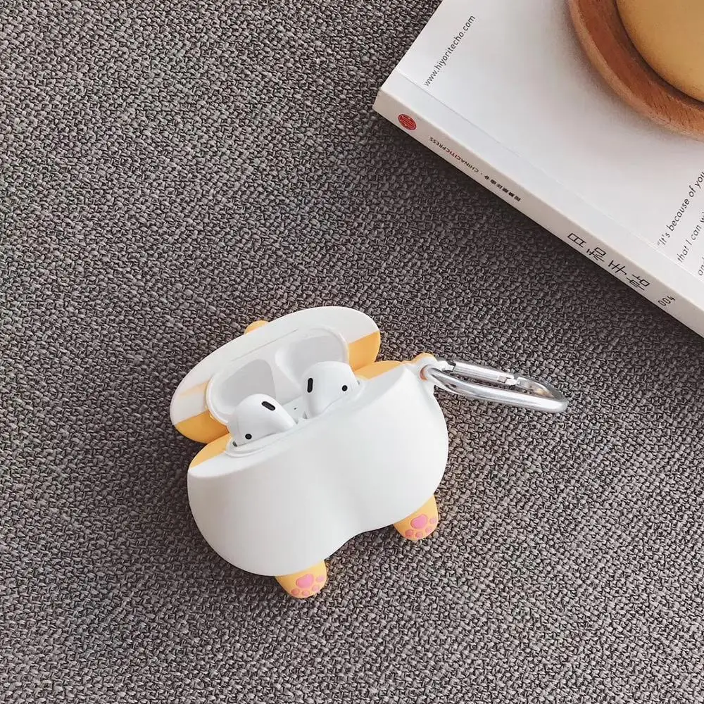 Для AirPods Pro Чехол 3D милая собака корги утка тост наушники Kawaii чехол для AirPods Pro 3 Мягкий защитный чехол с брелком