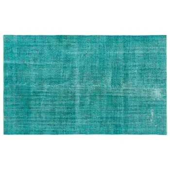 

Handmade Turquoise Vintage Overdyed Turkish Area Rug 174x276 Cm-5'9''X9'1''