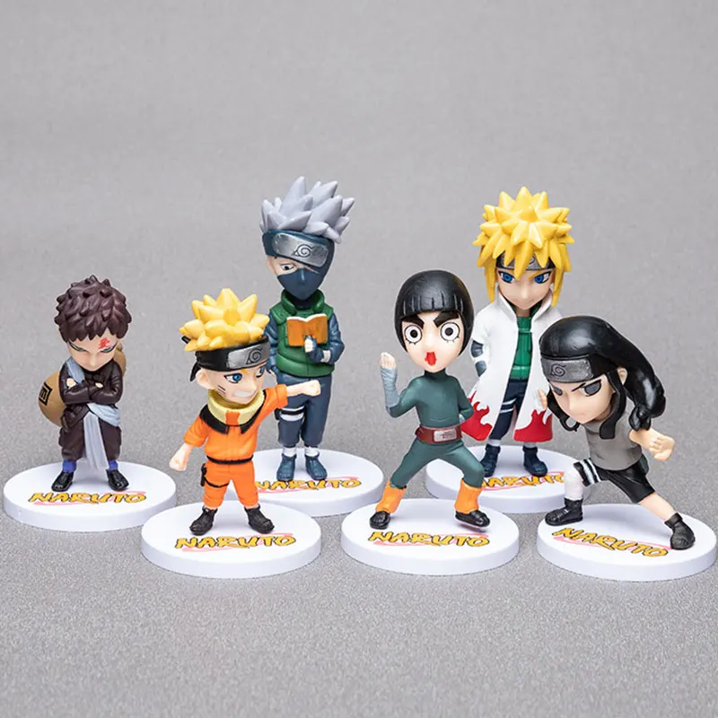 

Home Small Ornaments Cartoon Naruto Action Figurine Gaara Li Kakashi Ningji Ninja PVC Model Collection Statue Kid Toy Gift