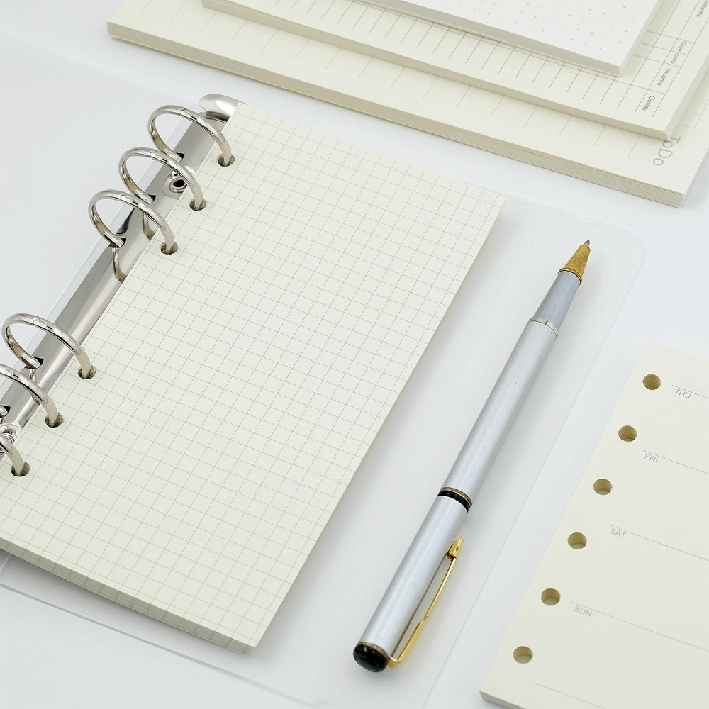 Classic Loose leaf Notebook Filler Paper Refill Insert A5 A6 A7 Size