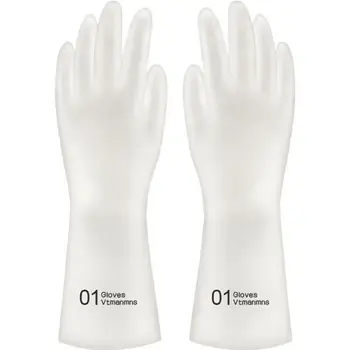 

Housework Non-slip Cleaning Gloves Multifunctional Kitchen Washing Gloves Mopping Laundry Gloves White droshipping