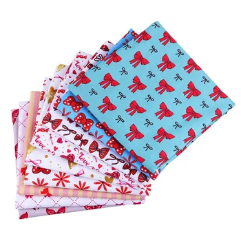 

50*140CM Tie pattern100 percent cotton fabric for Tissue Kids Bedding home textile Textile for Sewing Doll Dress