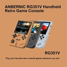 RG351V Retro Games Built-in WIFI Vibration 128G RK3326 Open Source 3.5 Inch ANBERNIC handheld game console Emulator For PS1