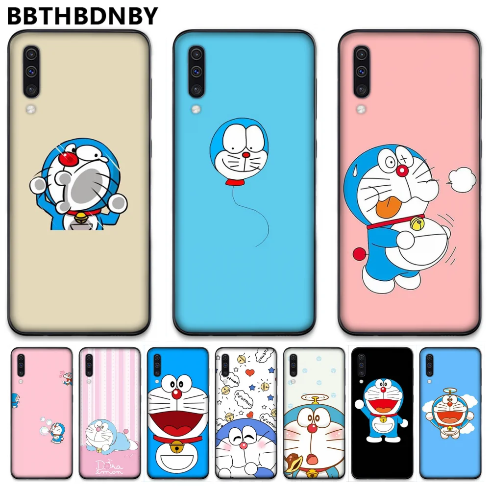 Милый мультяшный силиконовый чехол Doraemon для Samsung S6 S7 edge S8 S9 S10 e plus A10 A50 A70 note8 J7 2017 |