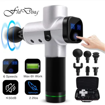 

Touch Screen EMS Therapy Muscle Massage Gun Deep Tissue Massager Therapy Gun Exercising Muscle Pain Relief Muscle Stimulator