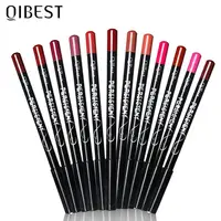 QIBEST 12Colors Lip Liner Lip Makeup Long-lasting Matte Lipliner Pencil Waterproof Moisturizing Lipstick Contour Cosmetics TSLM2 1