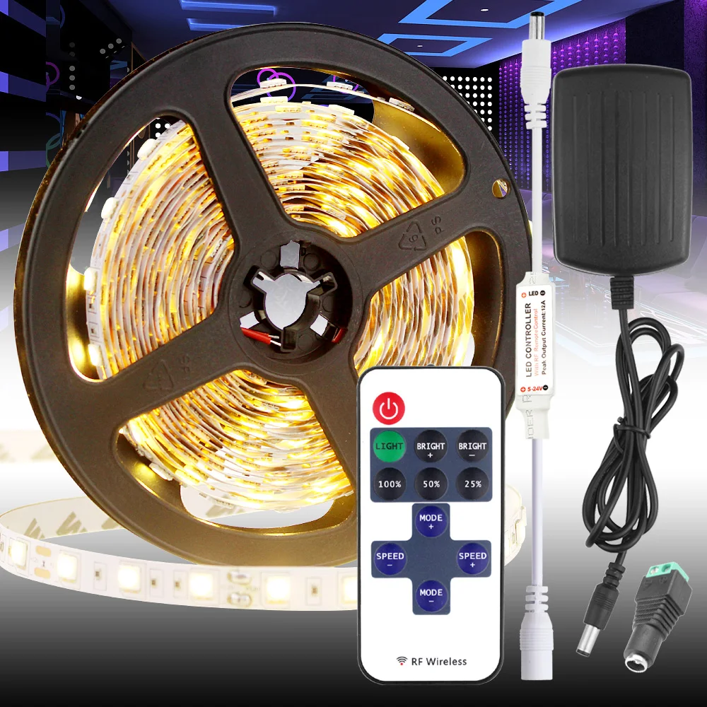 SMD 5050 светодиодные полосы водонепроницаемый теплый белый красный синий Epistar 60 светодиодов/м Ambilight Подсветка Водонепроницаемый 12 В светодиодные полосы дистанционного управления