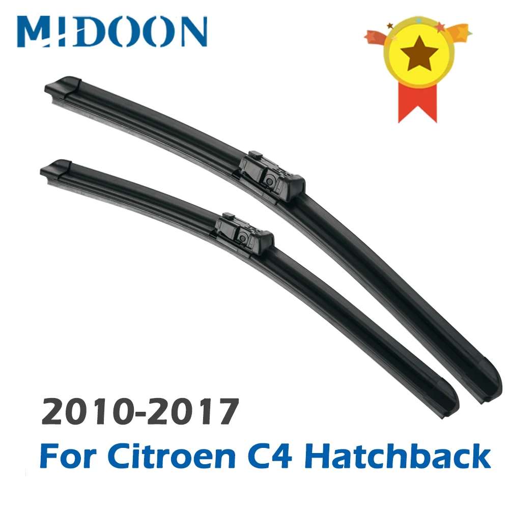 Щетки стеклоочистителя передние MIDOON для Citroen C4 Hatchback 2010 - 2017 2016 2015 2014 лобовое