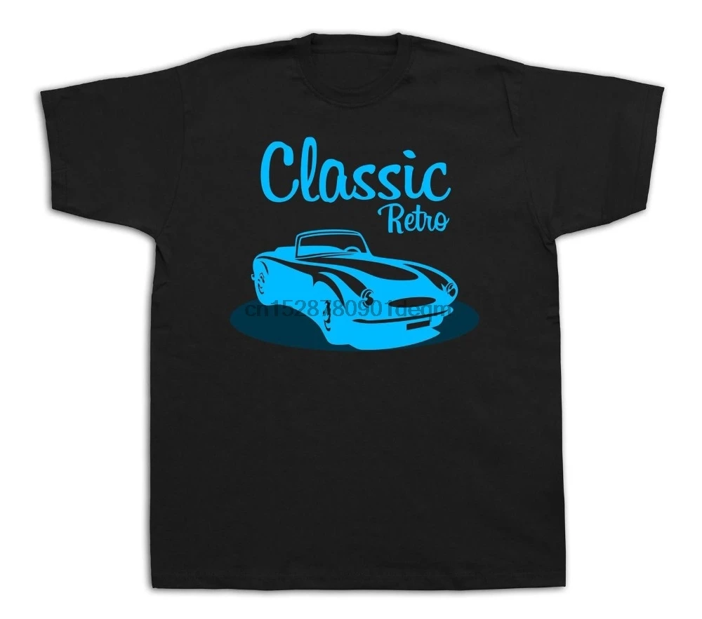 2019 New Print T Shirt Mens Short Sleeve Hot Classic Retro Vintage Model Car Funny Fashion Sketch Rod Tee shirt | Мужская одежда