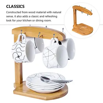

Creative Coffee Cup Stand Holder Mug Storage Rack Drain Cup Holder Hanging Display Stand Drinkware Shelf Kitchen Tools