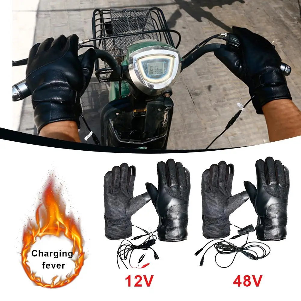 12 В/48 в перчатки с электрическим подогревом, зимние перчатки для верховой езды, теплые перчатки для мотоцикла, теплые перчатки с подогревом для альпинизма, пешего туризма, велоспорта