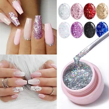 Ur Sugar Платиновые блестки, светодиодный гель для ногтей, Гель-лак для ногтей, блестящий декор с блестками, УФ-Гель-лак для рисования, УФ-лак