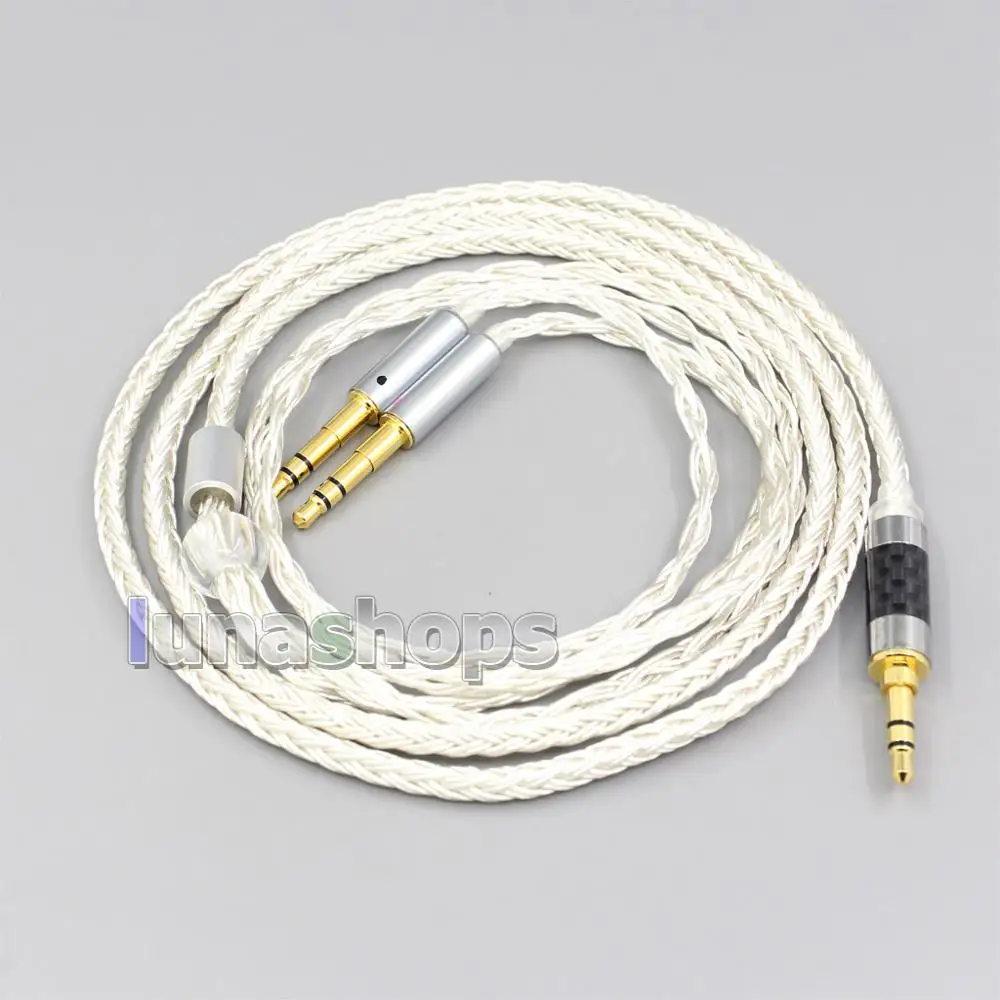 LN007048 16 Core OCC Silver Plated Headphone Cable For ONKYO SN 1 JVC HA SW01 HA SW02 McIntosh Labs MHP1000