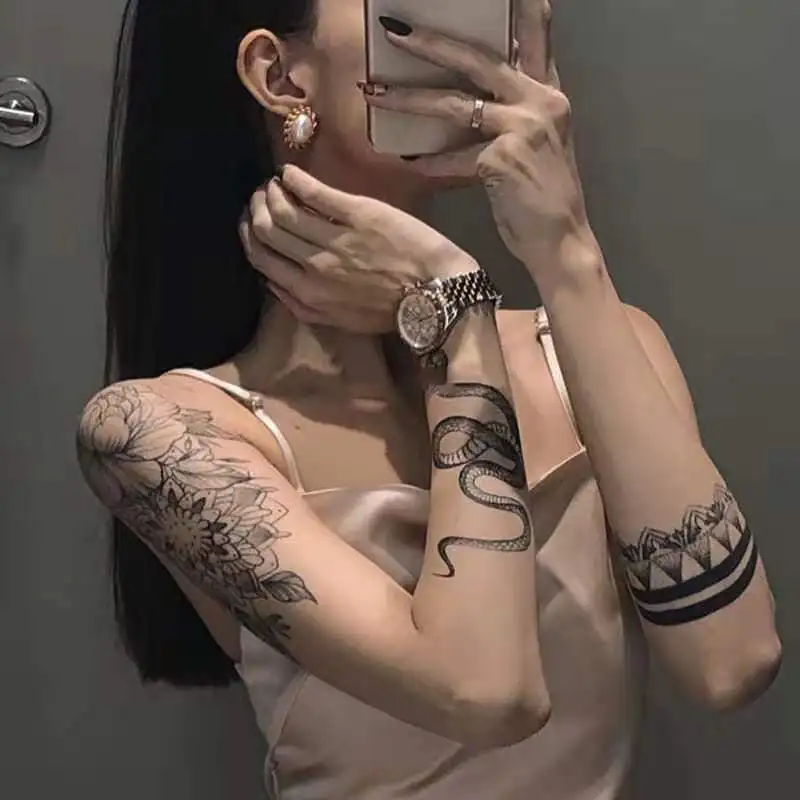 Tatouage Temporaire Manches Bras Entier - Étanche - Homme Femme - Neuf