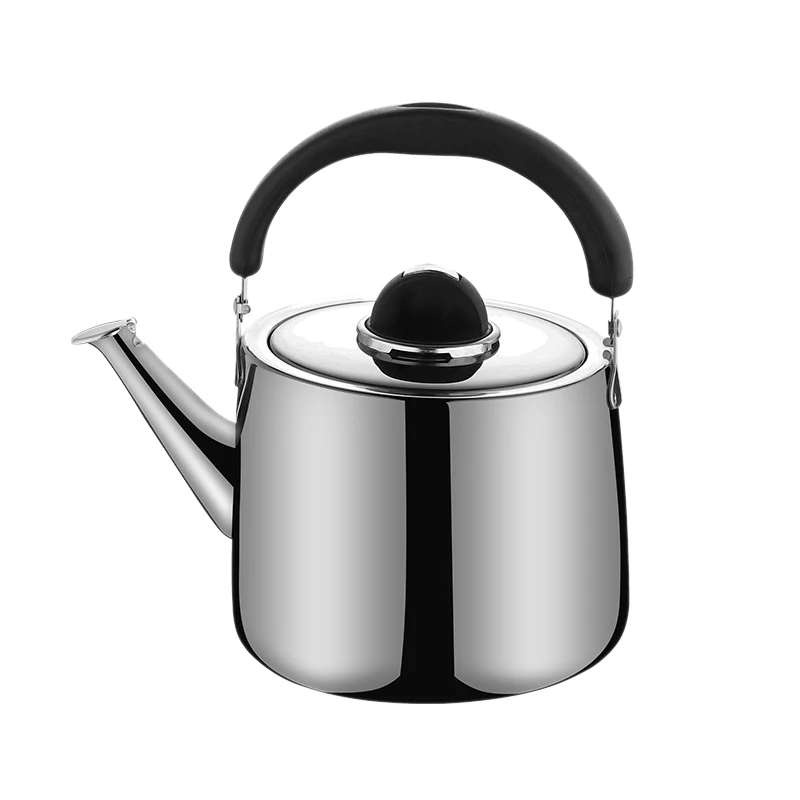 

304 Stainless Steel Sound Kettle Gas Teapot Large Capacity Milk Hot Water Bottle Outdoor Camping Whistling Kitchen Tea Kettle
