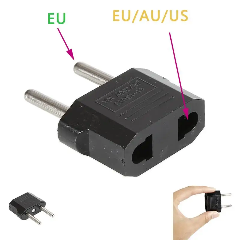 Универсальный сокет адаптера штепсельная вилка США AU в ЕС штепсельная вилка портативная вилка для путешествий переходник штепсельная вилка Американский Европейский конвертер