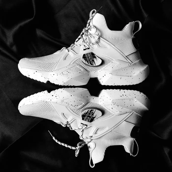 

Men sneakers black sports shoes fashion Men's Casual Shoes outdoor men Shoes breathable White quality Increasing tennis shoes