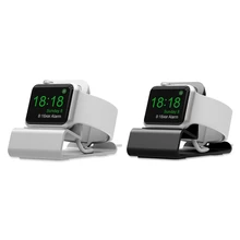 2 шт алюминиевый держатель для зарядного устройства для Apple Watch кронштейн Подставка для зарядки подставка для Apple Watch Смарт-часы держатель, серебро и