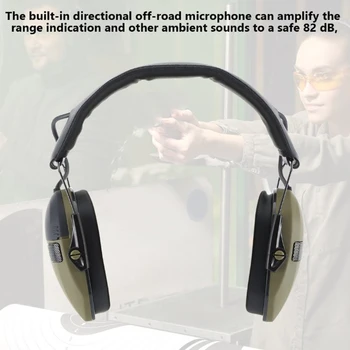

Electronic Ear Protection for Hunting Shooting, Noise Proof Earmuff for Shooting & Hunting - NRR22dB - Black/Green/Khaki