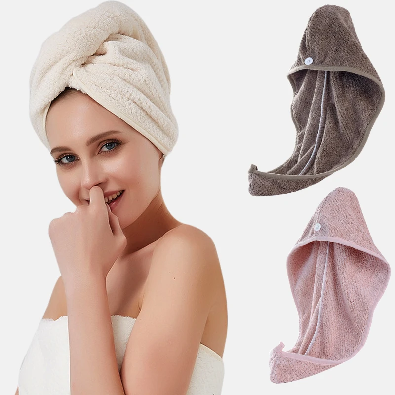 

Magic Microfiber Hair Quick Drying Dryer Towel Bath Wrap Hat Quick Cap Turban Dry Hair Accessories Headwear