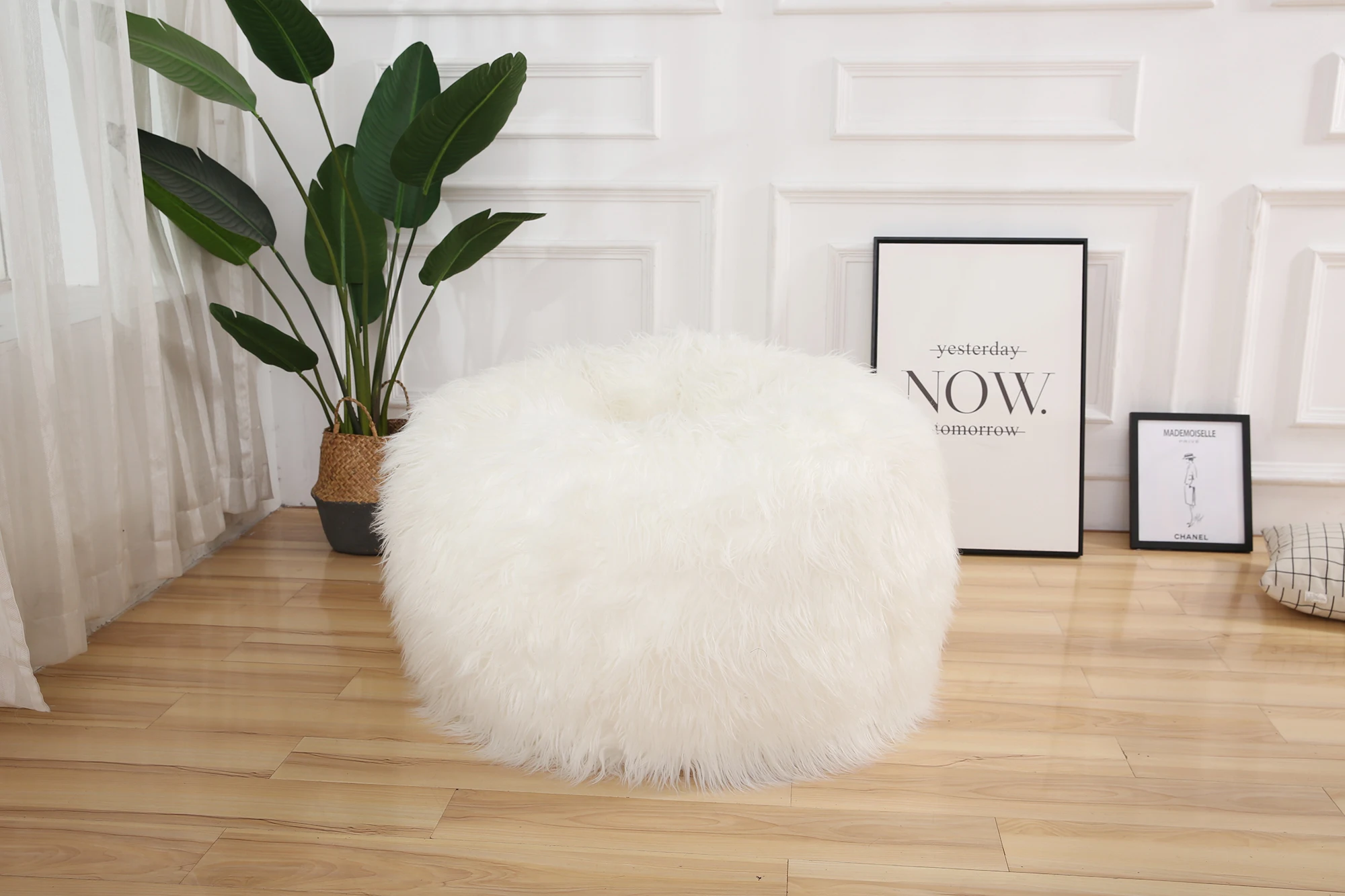 

Модные меховые мягкие Меховые меховые мешки для дивана, кресла для гостиной, бобы из пенополистирола для дома