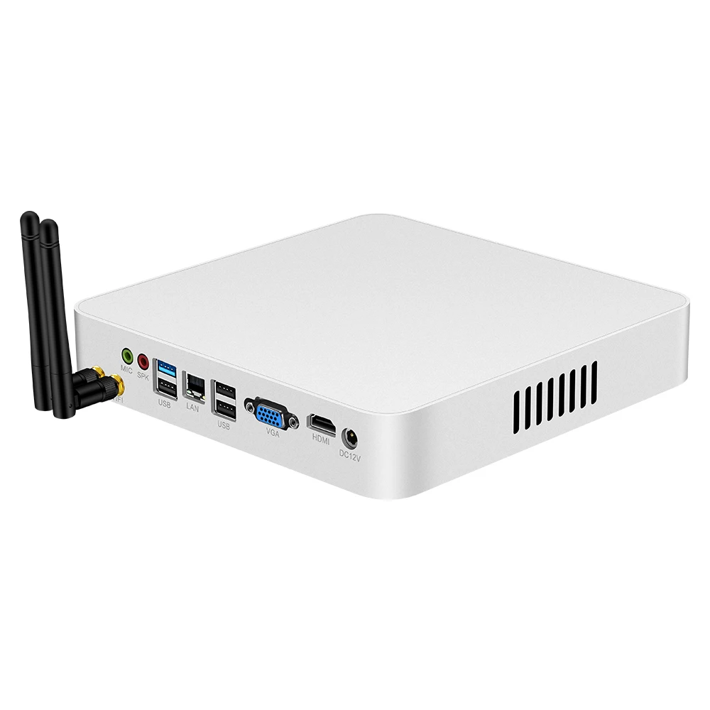 Мини ПК Intel Celeron J1900 четырехъядерный HDMI VGA 6 * USB Wi Fi гигабитная LAN DDR3L mSATA HTPC Nettop Windows 10