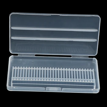 

30 Slots Empty Stand Holder For Milling Cutter Display Container Case Manicure Tools Plastic Nail Drill Bit Storage Box