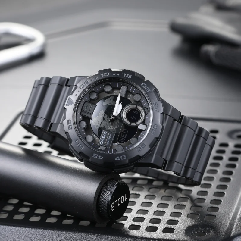 Jam Tangan Casio AEQ 100W 1B|Quartz Jam Tangan| - AliExpress