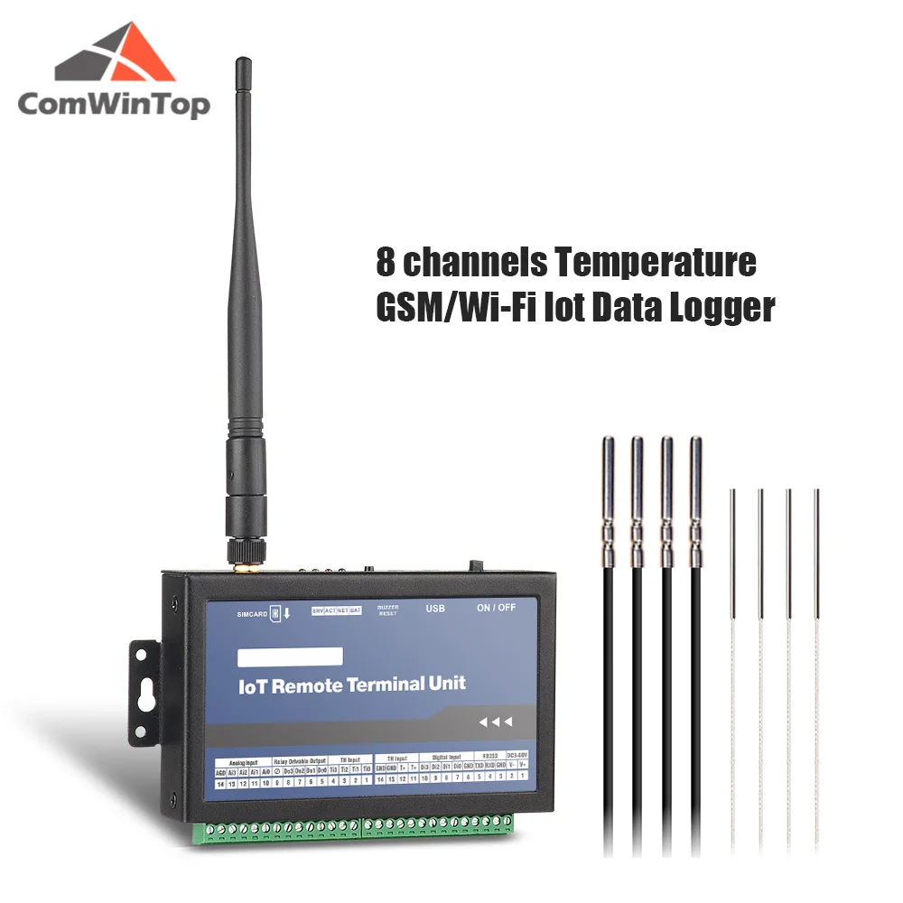 CWT50168channelsGSMWiFiIotTemperatureAlarmDataLoggerwith