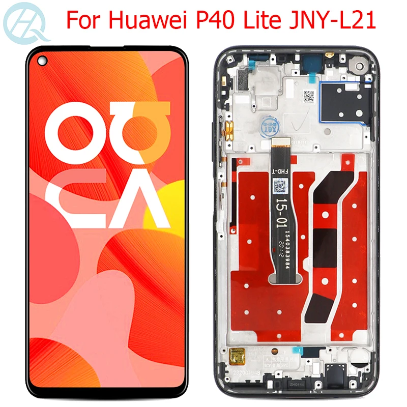 Оригинальный Nova 6 SE ЖК дисплей для Huawei P40 Lite с рамкой 4 дюйма задний сенсорным
