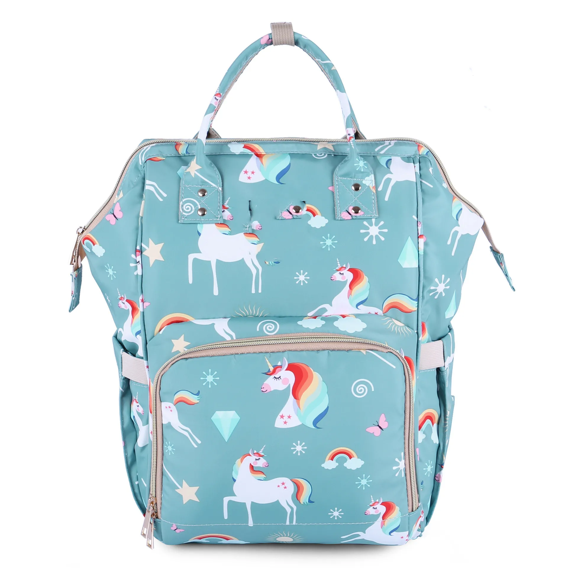 

Mommy Bag Backpack Zipper Cute Animal Print Maternity Bag Baby Diaper Nappy Bag Baby Stroller Bags For Mom Diaper Bag Backpack