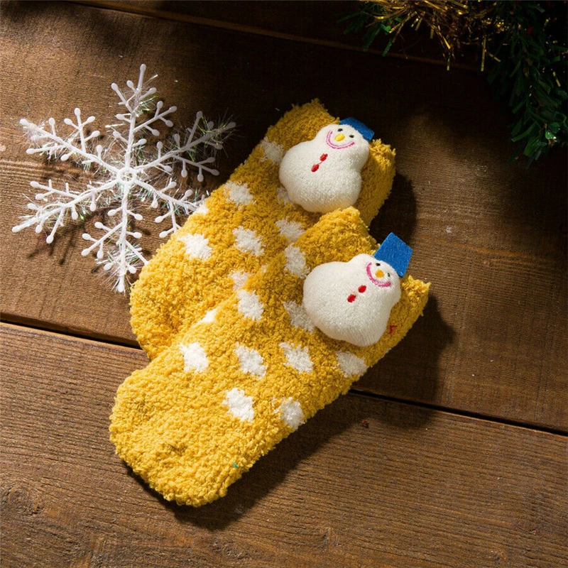 Новые рождественские детские носки модные носки для новорожденных, для взрослых, для мужчин, женщин и детей Рождественские Зимние теплые мягкие носки до лодыжки, милый подарок - Цвет: 1Pair For Adult