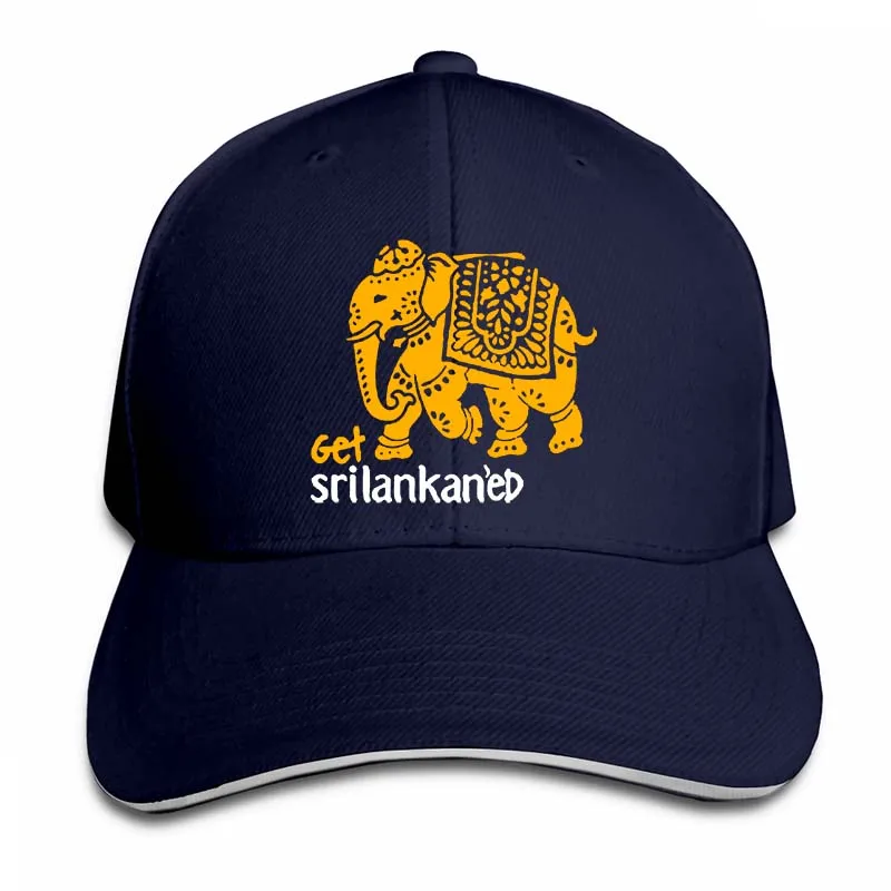 Забавный принт Srilankan черный Бейсбол кепки для мужчин и женщин, Кепка-тракер Шапки модные регулируемые кепки - Цвет: 2-Navy
