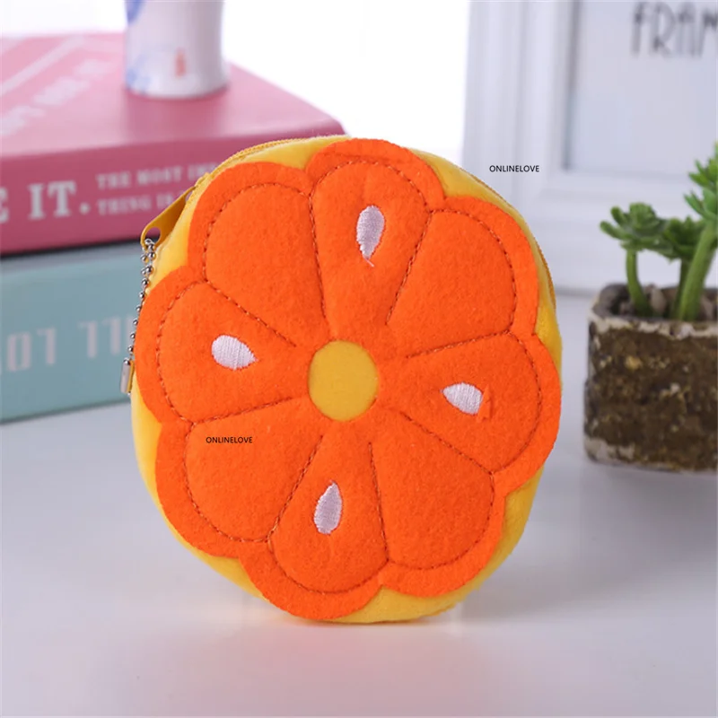 10PCS 10CM HAND Plush Coin Purse Wallet Pocket Coin Pouch Case BAG Fruit Etc.